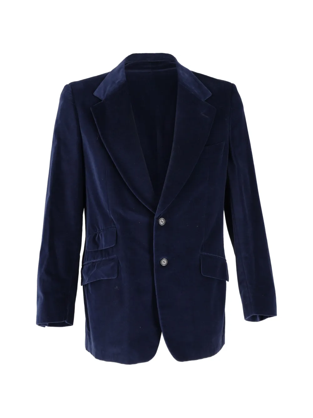 Gucci Pre-Owned velvet single-breasted blazer - Blu