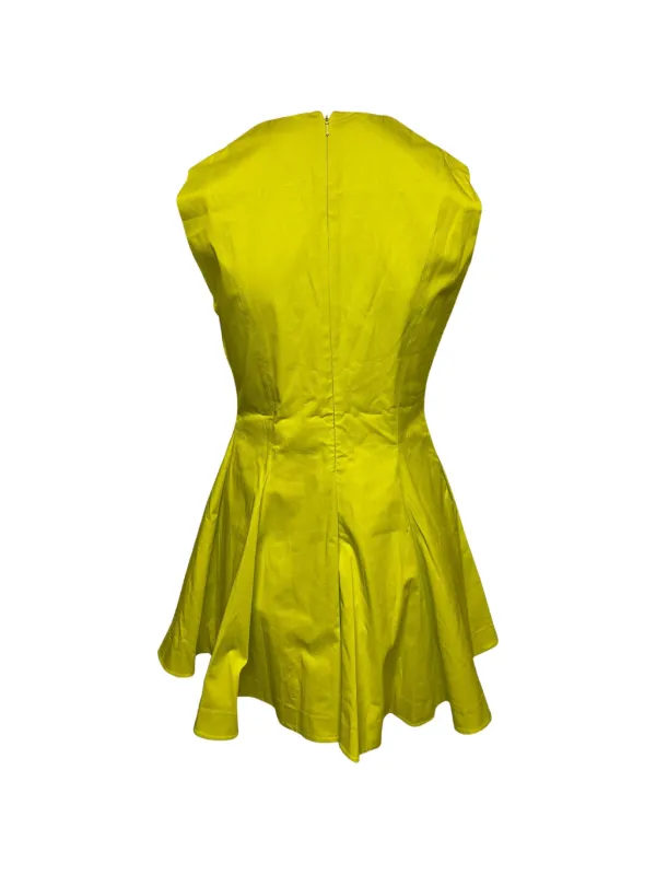 green emerald velvet dress 1990s Dior Haute Couture Green Silk Cocktail Dress, Numbered main image 1