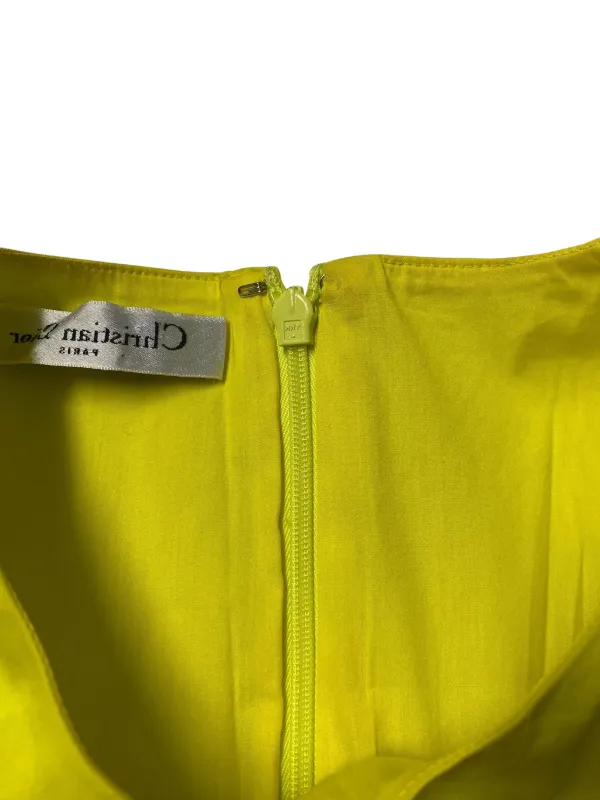 Dior Pleated Mini Dress - Green
