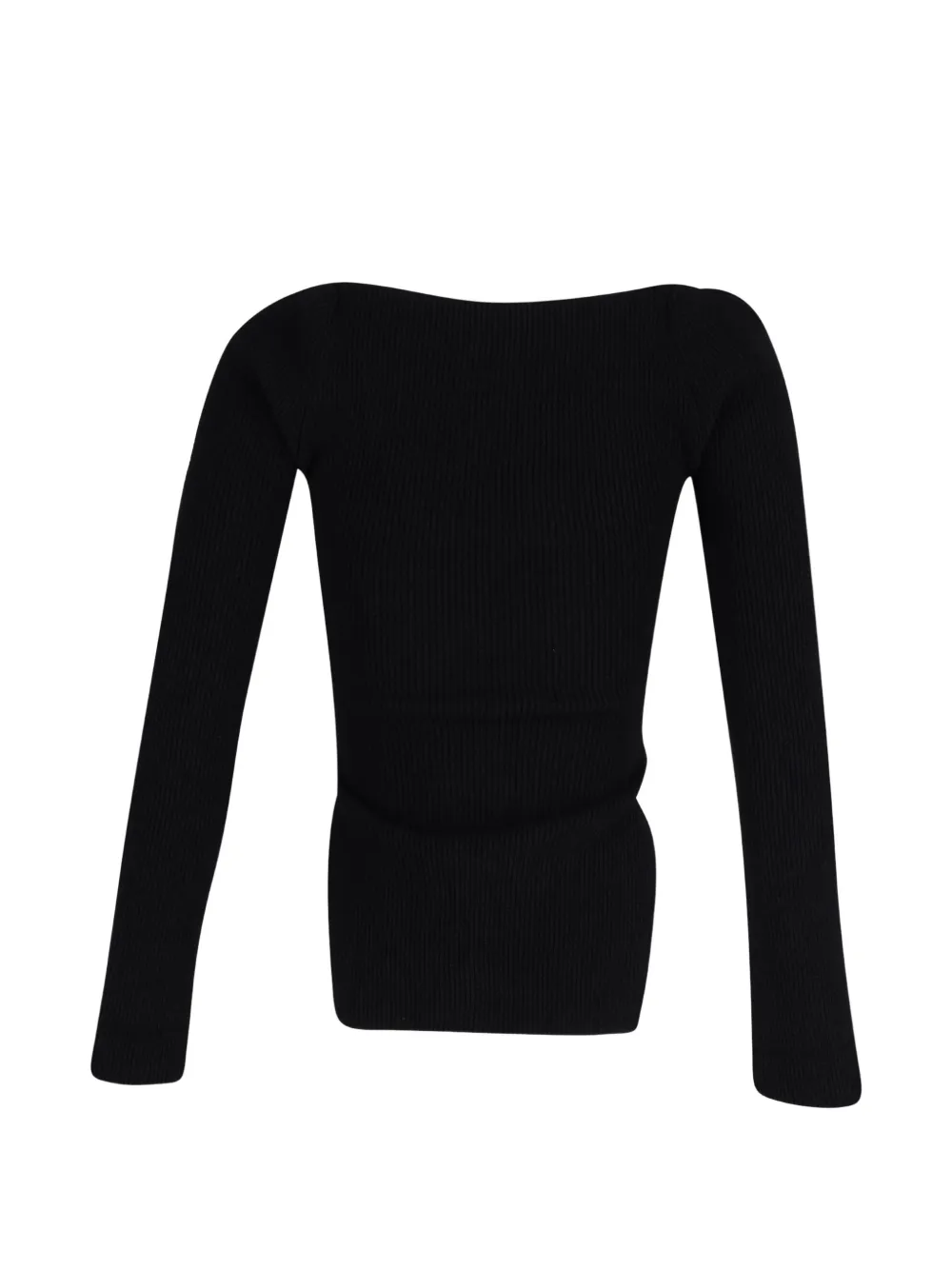  Khaite Pre-owned Maddy Ribbed-knit Top - Black 