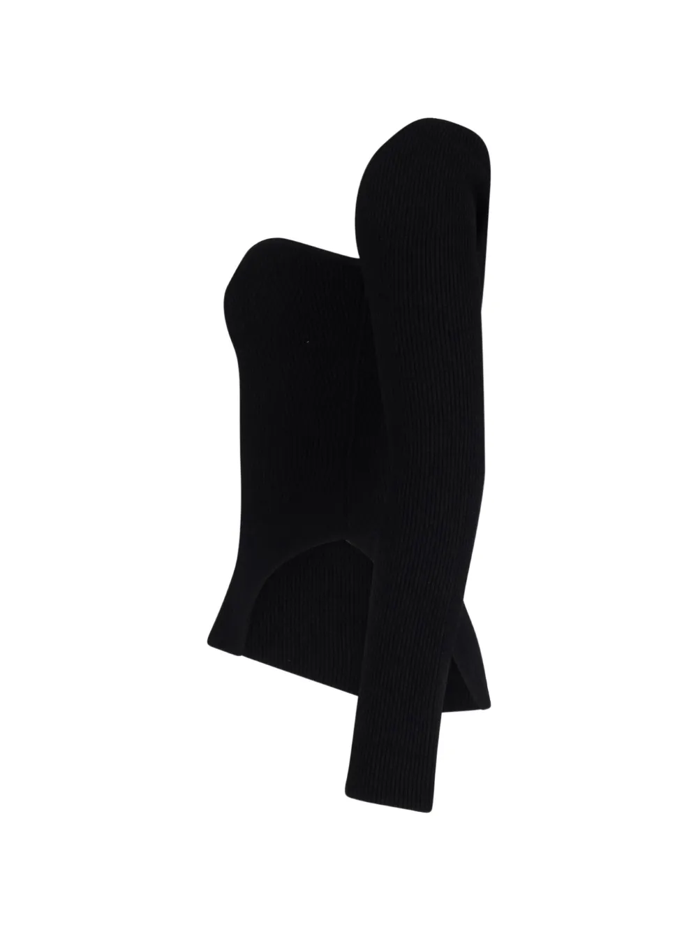  Khaite Pre-owned Maddy Ribbed-knit Top - Black 