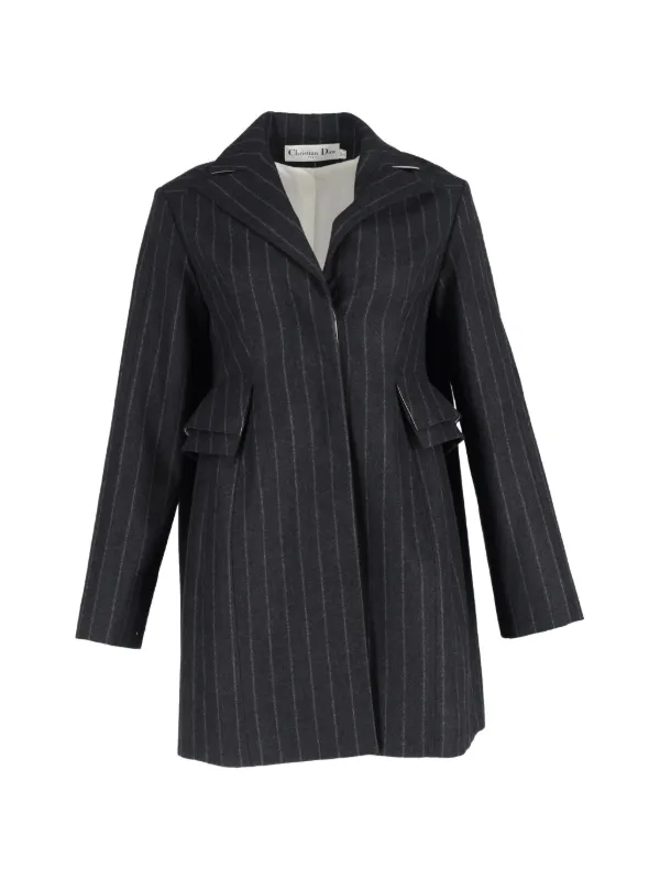 Dior Pinstriped Long Blazer