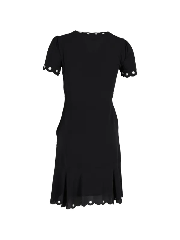 michael kors black lace dress Hand-Embroidered Sequin Floral Lace Sheath Dress in BLACK - Sale