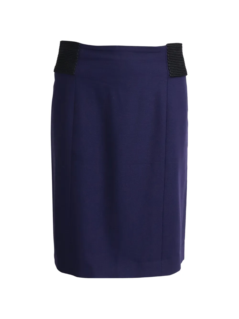Alberta Ferretti Vintage pleated elasticated midi skirt - Viola
