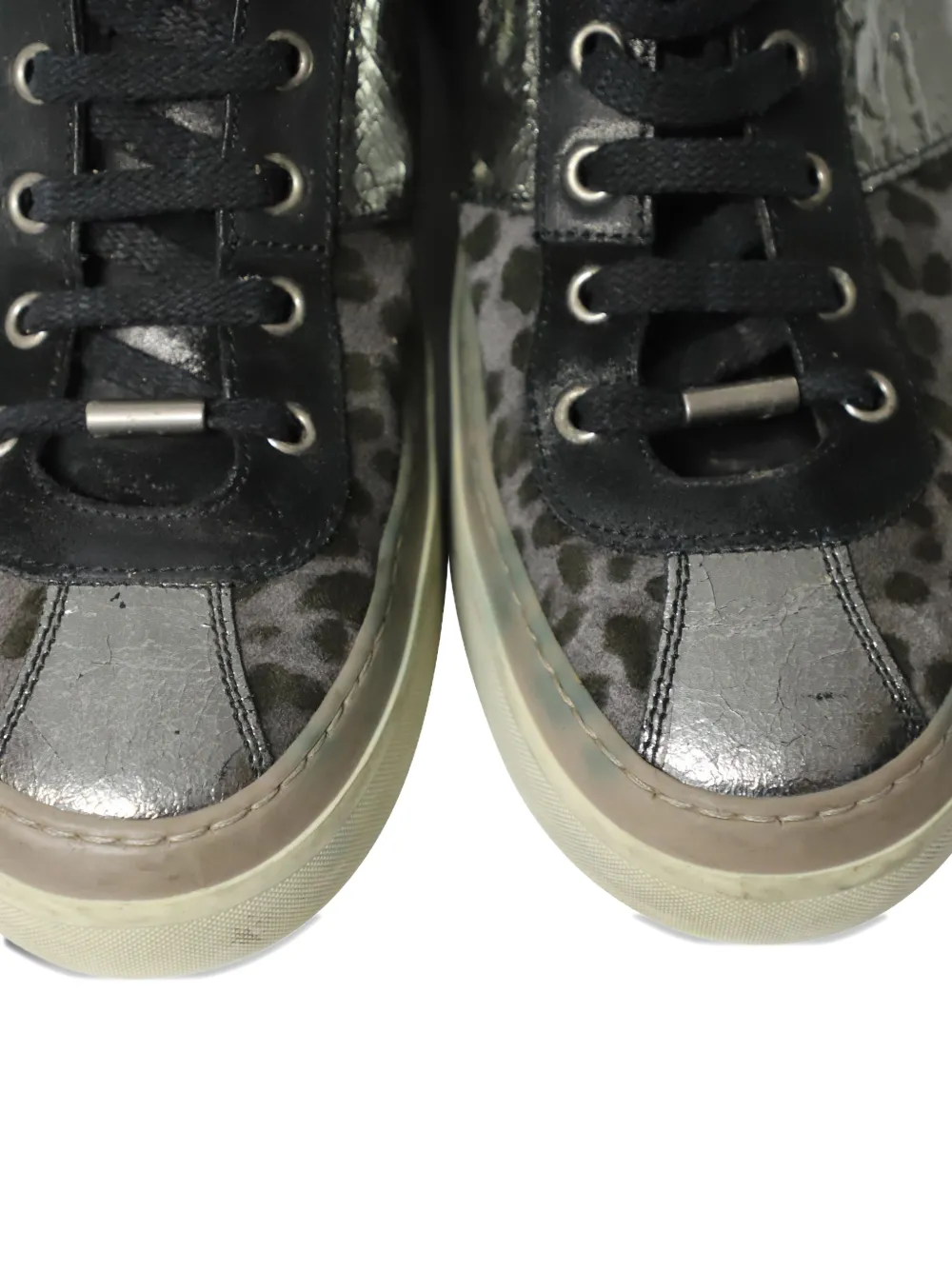 Belgravia Leopard-Print Lace-Up Sneakers