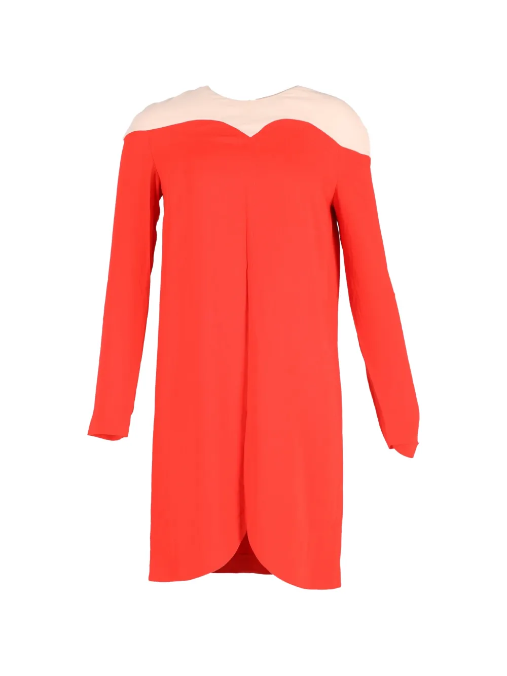 Stella McCartney Pre-Owned crew-neck long-sleeves dress - Arancione
