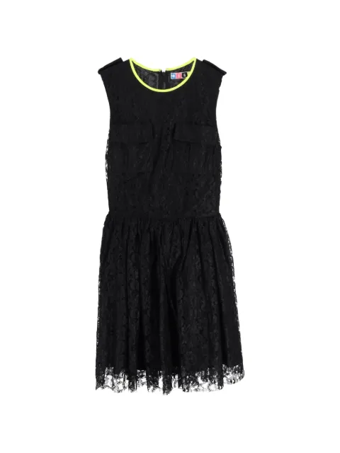 MSGM lace-detail skater mini dress