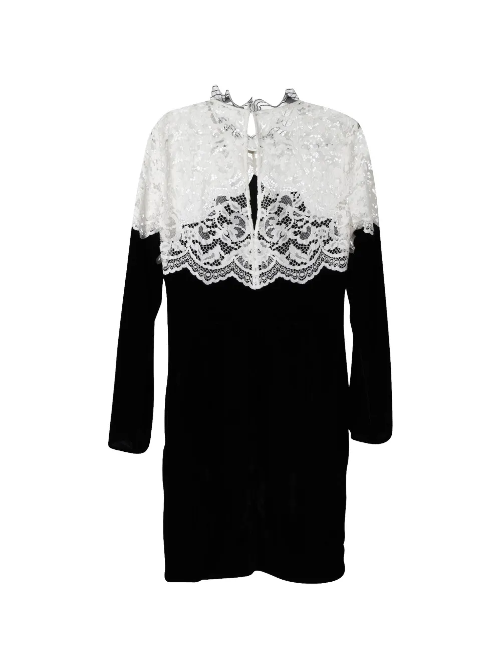 Lace-Detail Midi Dress