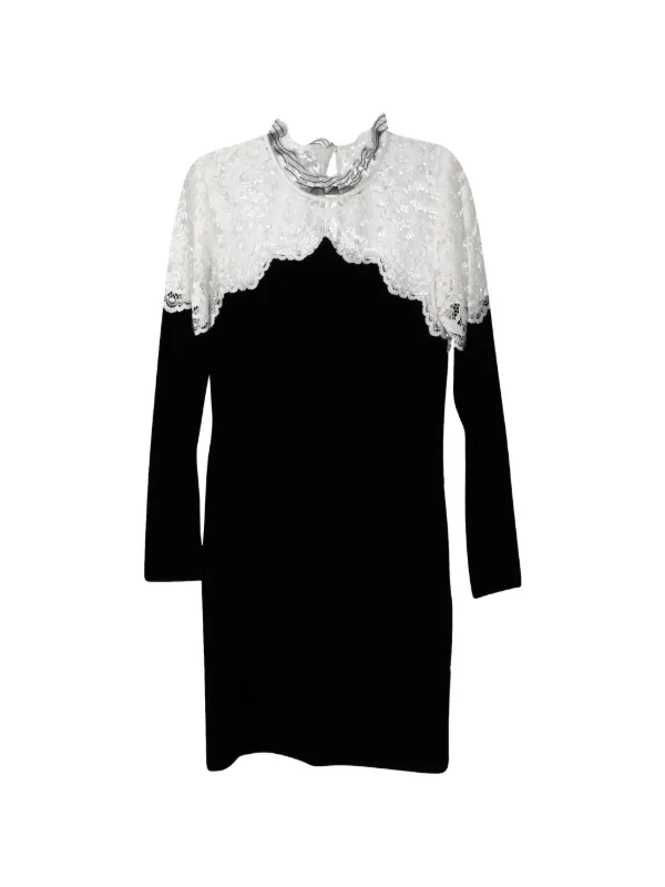sandro black dress lace SANDRO lace-detailing Dress | Black