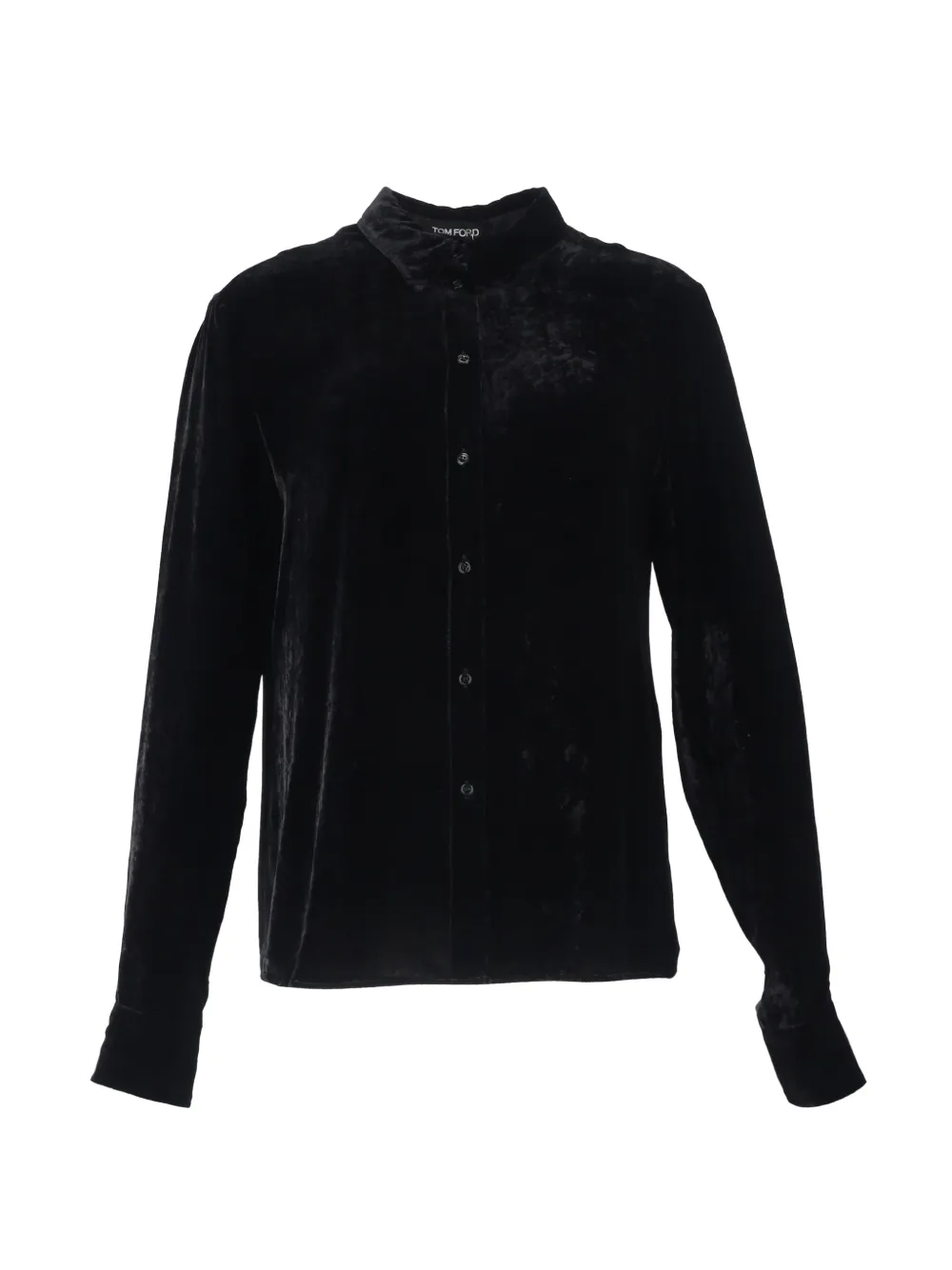 Tom Ford Vintage velvet long-sleeve shirt - Nero