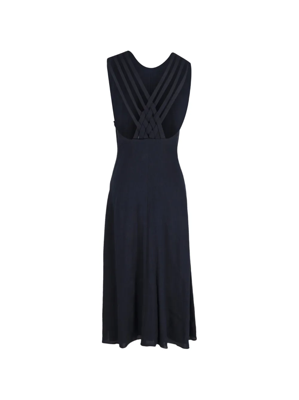 Khaite Pre-owned Etta Criss-cross Strap Midi Dress - Blue 