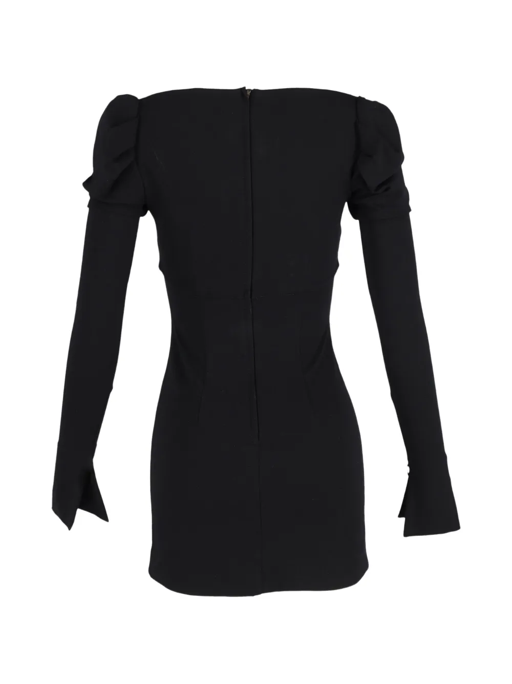 Puff-Shoulder Mini Dress