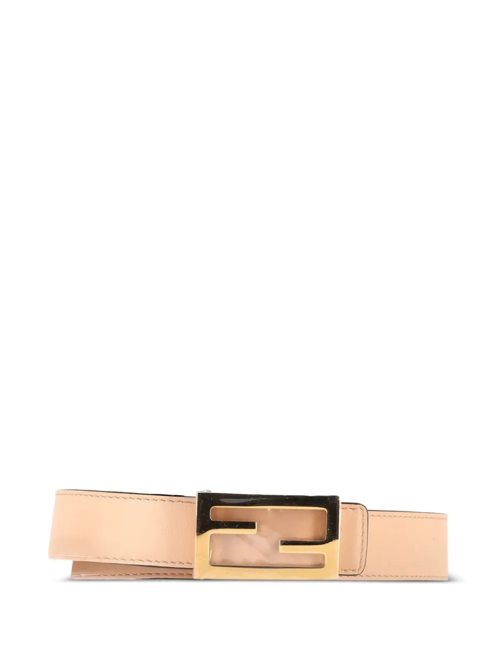 Fendi Pre-Owned FF buckle leather belt - Toni neutri
