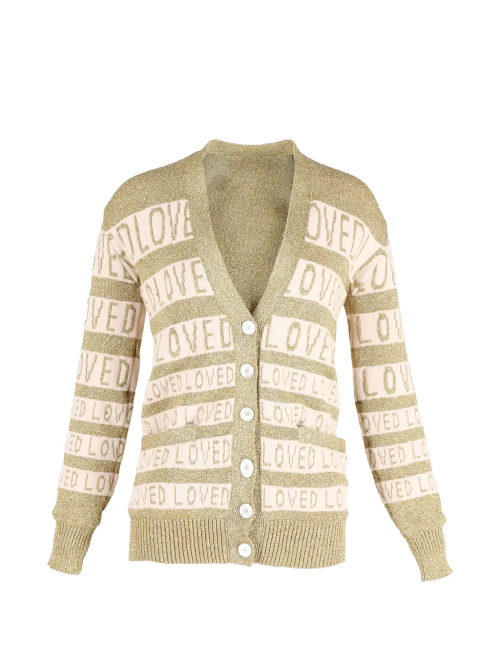 Gucci Pre-Owned button-fastening cardigan - Oro