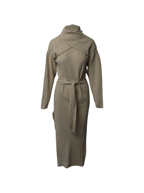Nanushka belted turtleneck dress