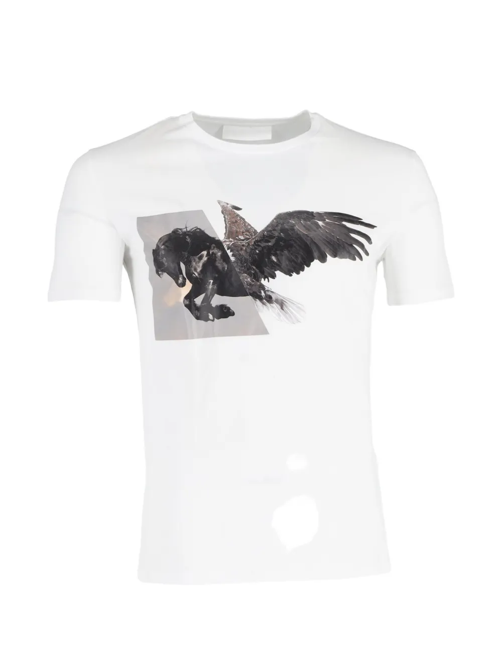 Neil Barrett pegasus-graphic T-shirt - Bianco