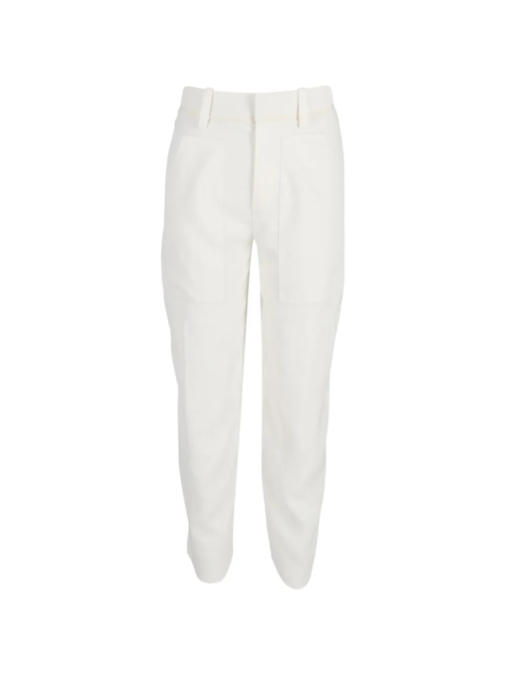 Chloé Vintage belt-loops straight-leg trousers - Bianco
