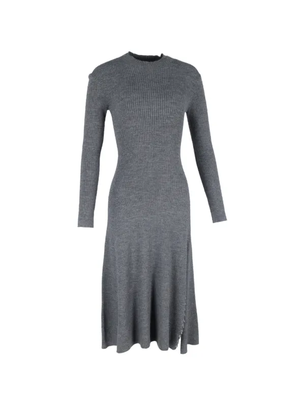 maje long sleeve dress Long-sleeved mini dress