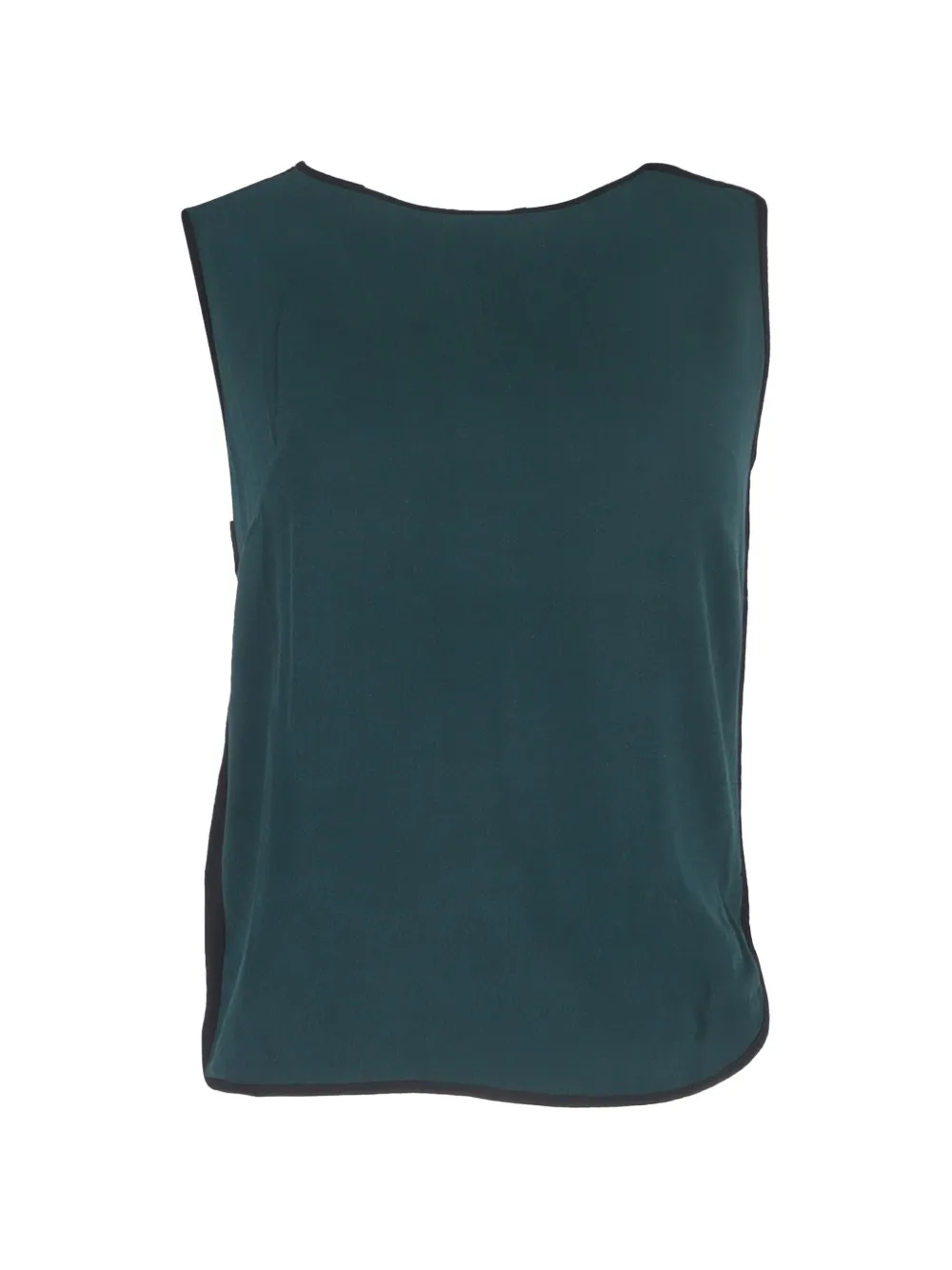 SANDRO sleeveless round-neck blouse - Verde