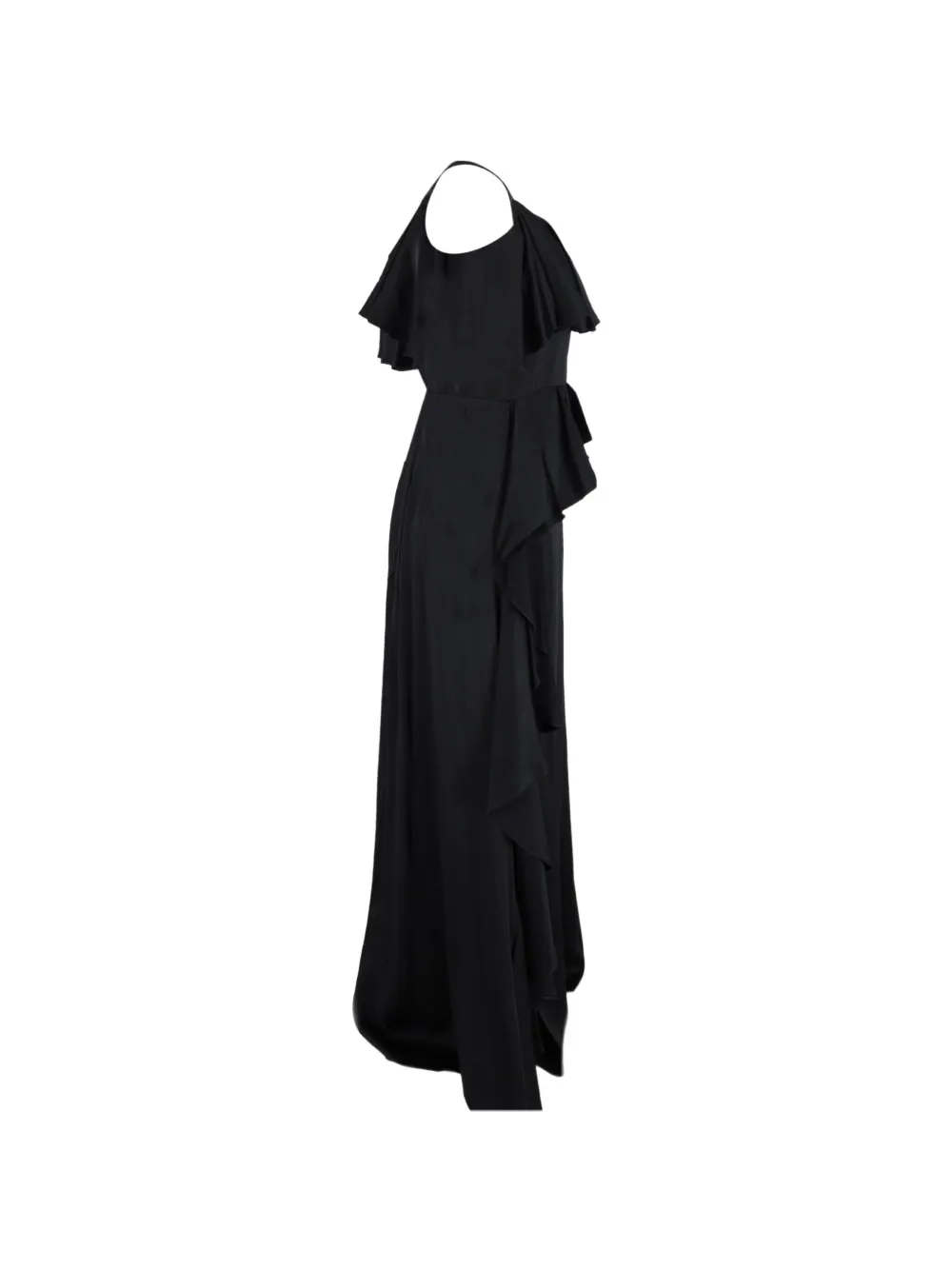  Temperley London Ruffled Off-shoulder Maxi Dress - Black 
