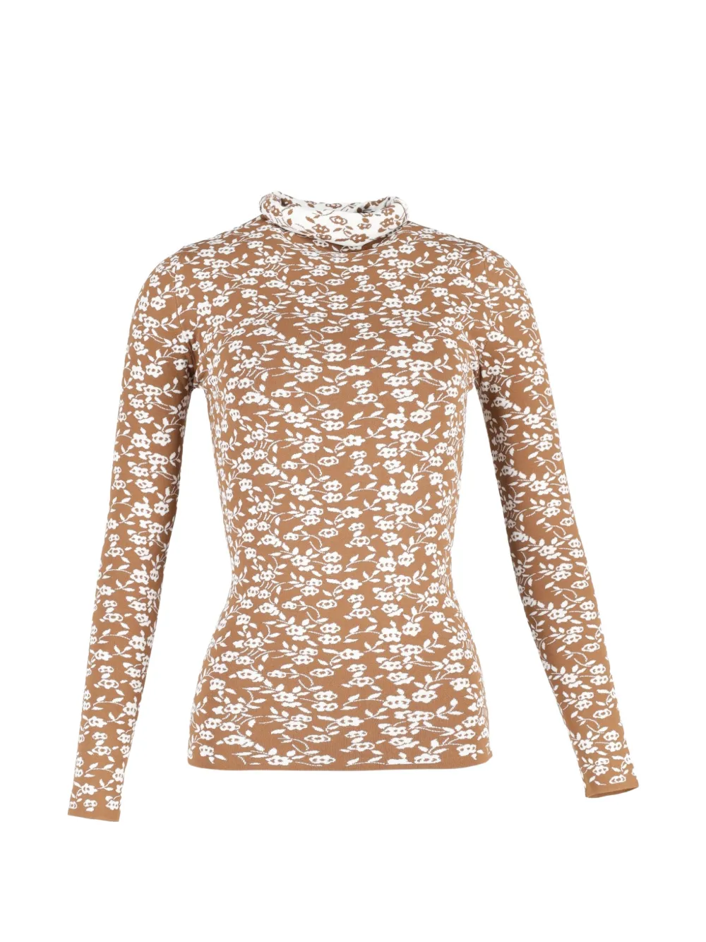 Dodo Bar Or printed long-sleeve top - Marrone