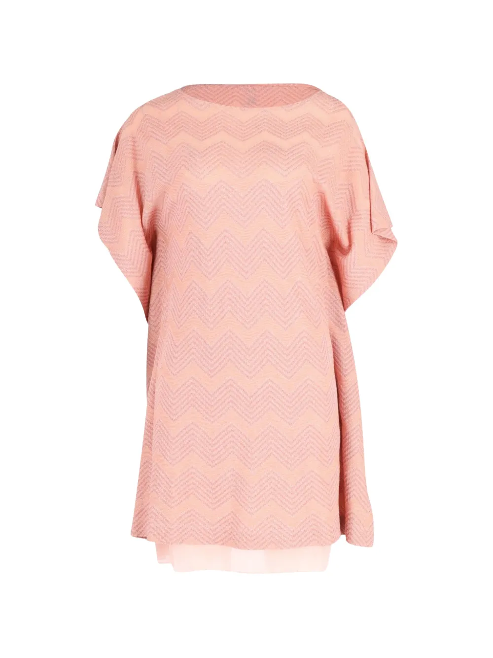 M Missoni Vintage chevron-pattern kaftan - Rosa