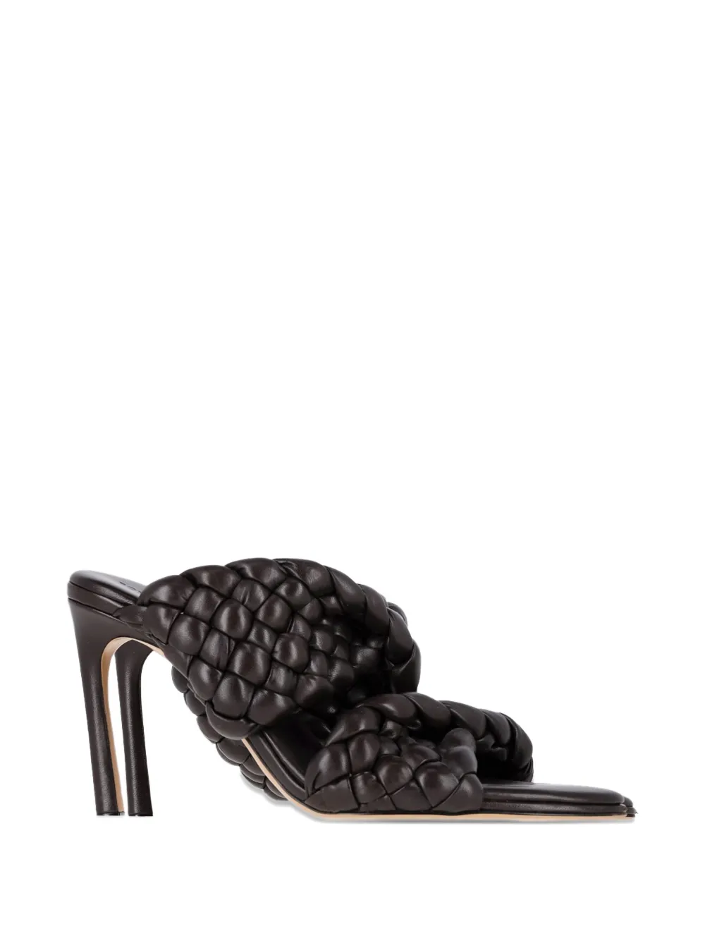 Bottega Veneta Pre-Owned intrecciato stiletto sandals - Marrone