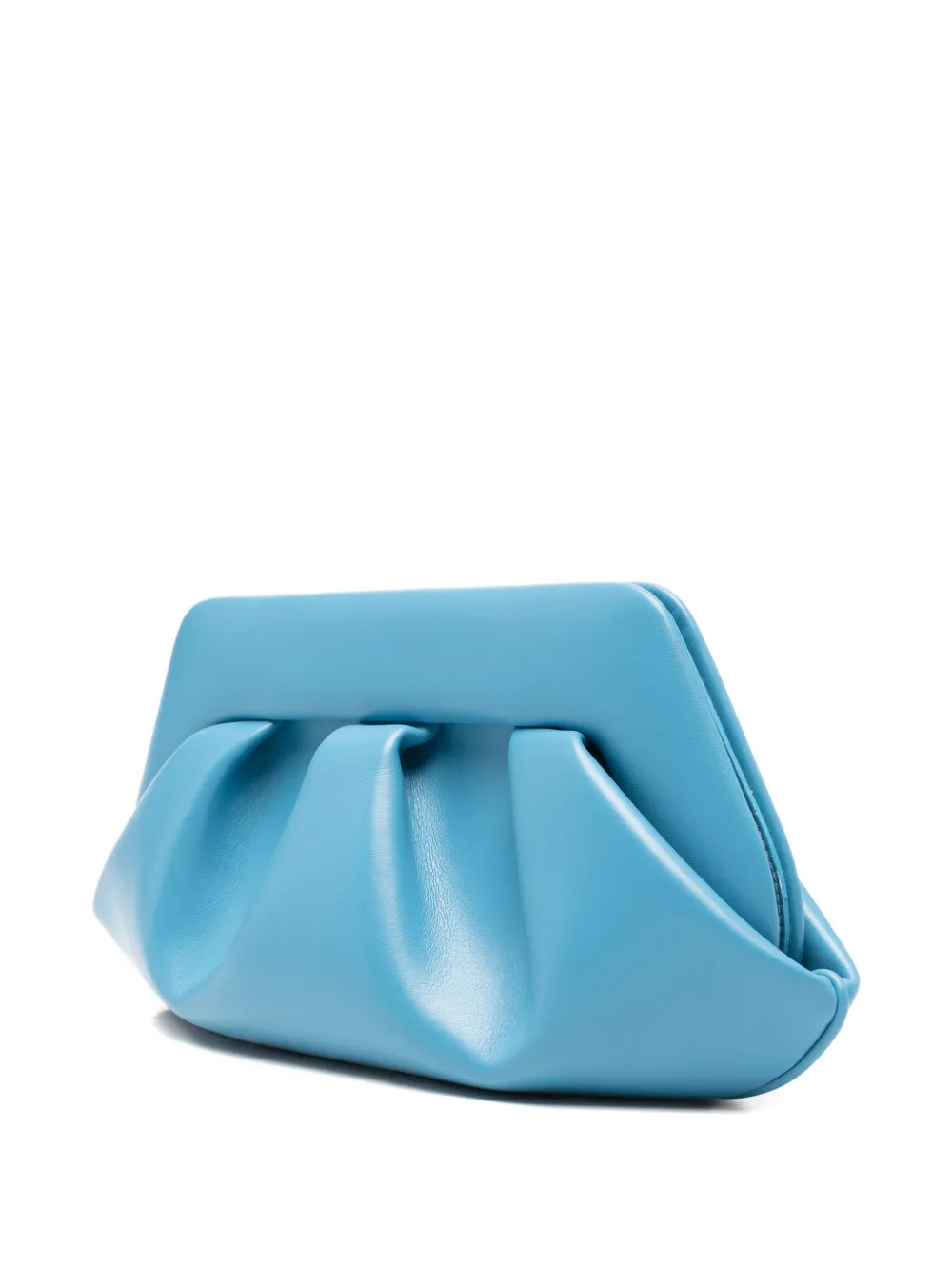 Themoirè Bios gesmockte clutch Blauw
