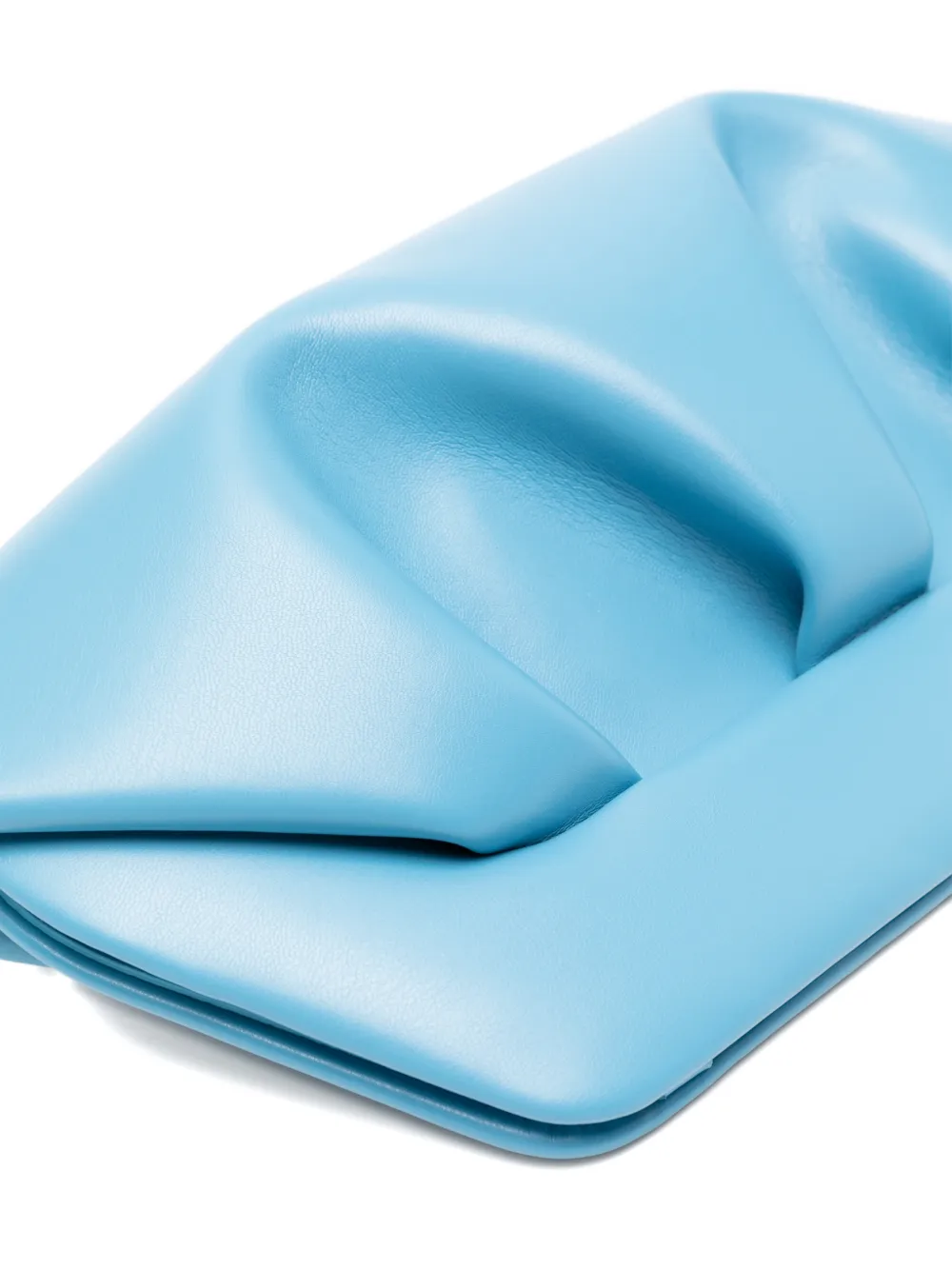 Themoirè Bios gesmockte clutch Blauw