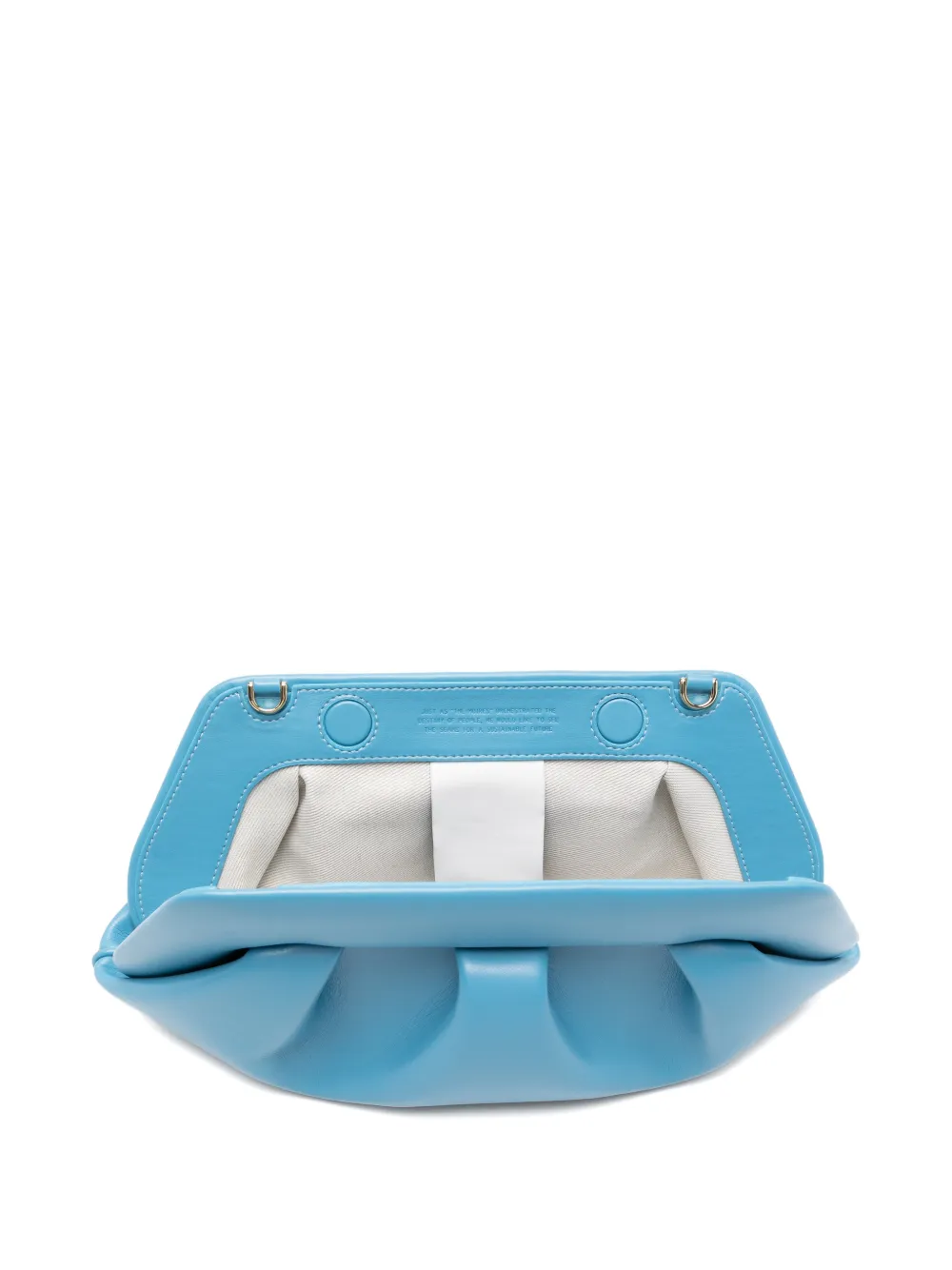 Themoirè Bios gesmockte clutch Blauw