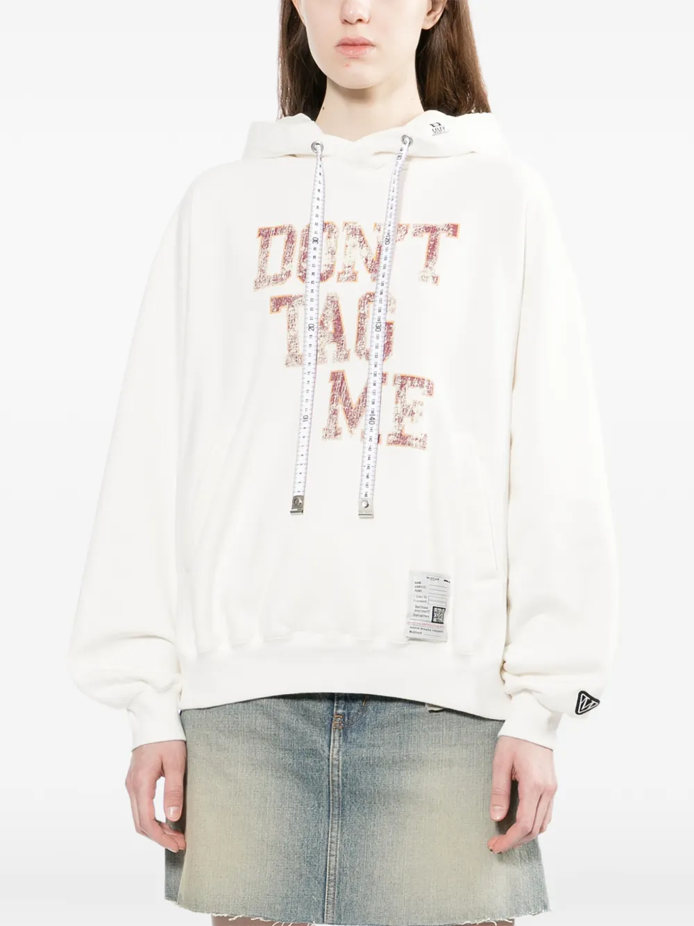  Maison Mihara Yasuhiro Slogan-print Hoodie - White 