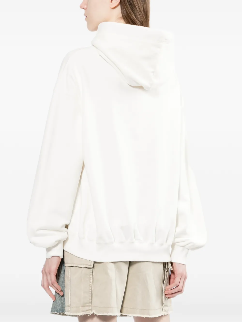 Maison MIHARA YASUHIRO Hoodie met slogan-print Wit