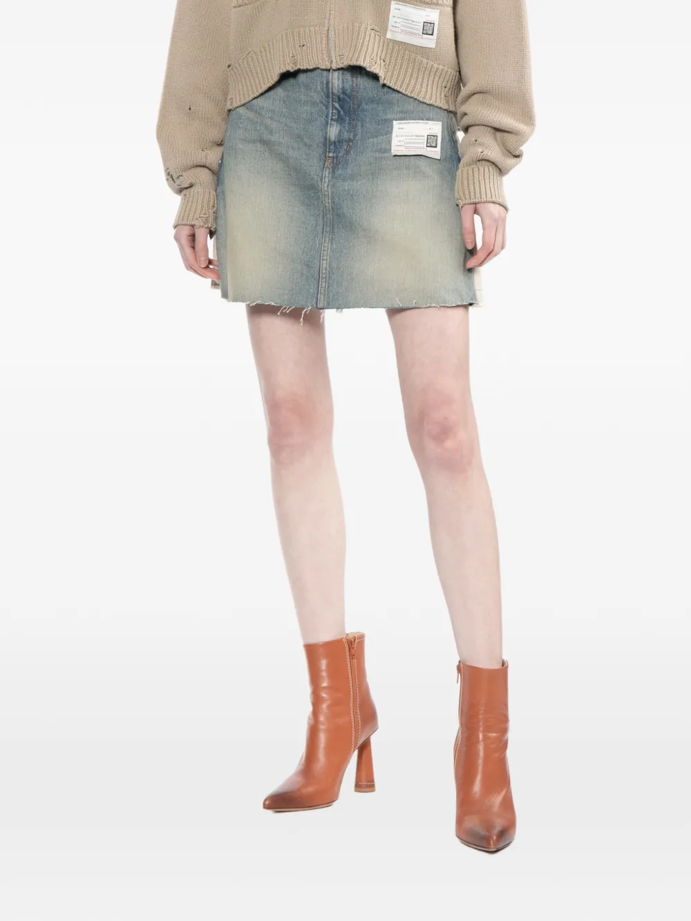  Maison Mihara Yasuhiro Logo-patch Skorts - Blue 
