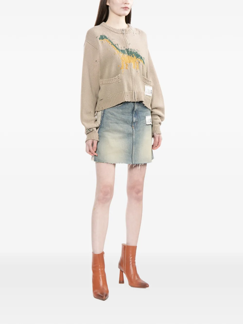  Maison Mihara Yasuhiro Logo-patch Skorts - Blue 