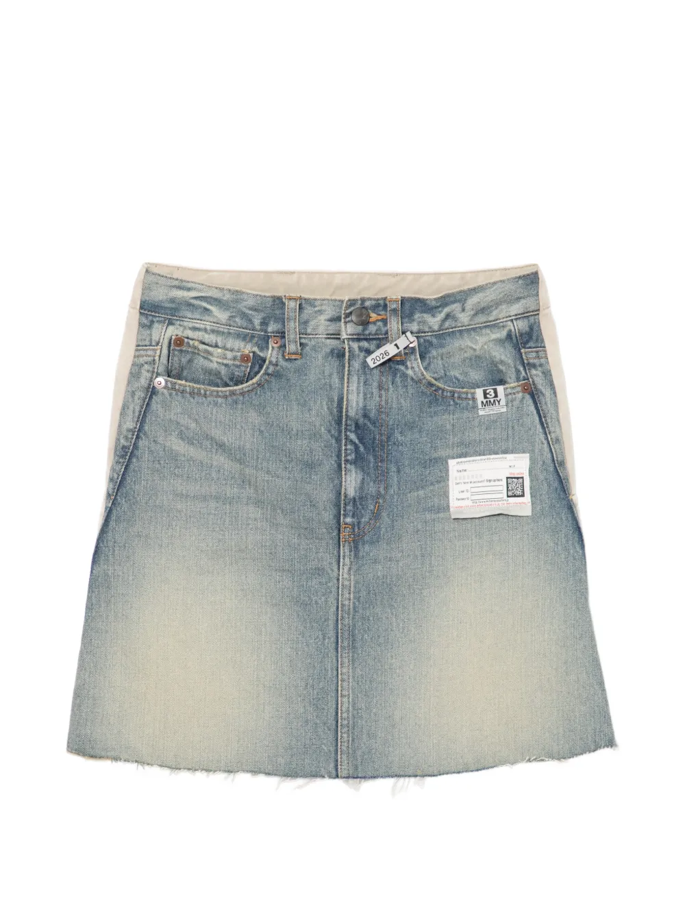 Maison MIHARA YASUHIRO Shorts con applicazione - Blu
