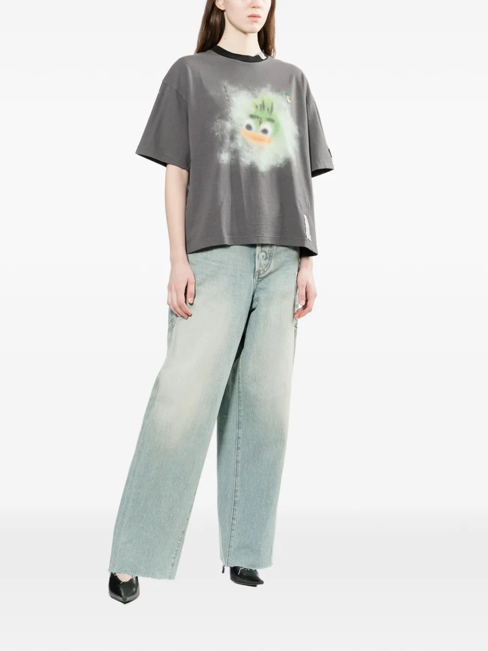  Maison Mihara Yasuhiro Graphic-print T-shirt - Grey 