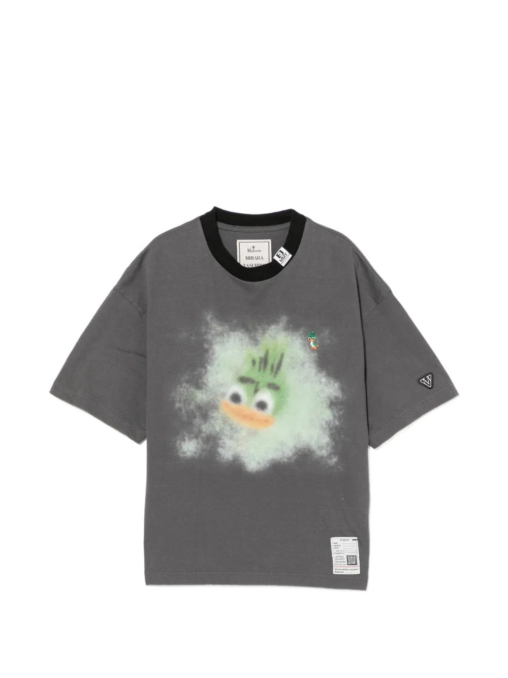 Maison MIHARA YASUHIRO T-Shirt mit grafischem Print - Grau