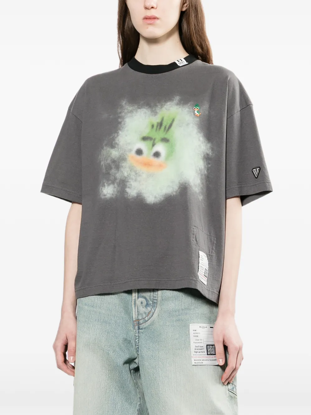 Maison Mihara Yasuhiro Graphic-print T-shirt - Grey 