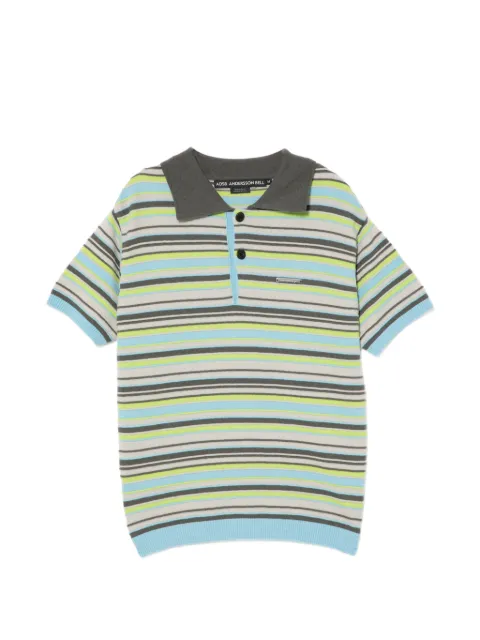 Andersson Bell playera tipo polo con rayas estampadas
