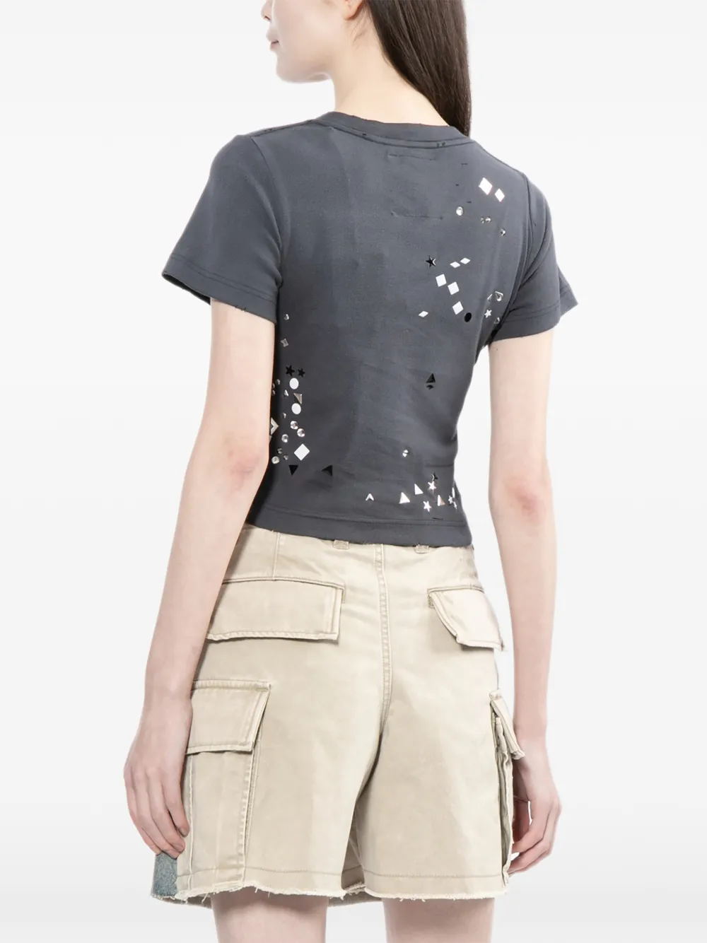 Maison MIHARA YASUHIRO T-shirt met tekst Grijs