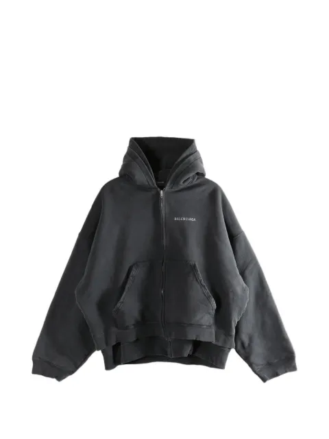 Balenciaga zip-fastening hoodie