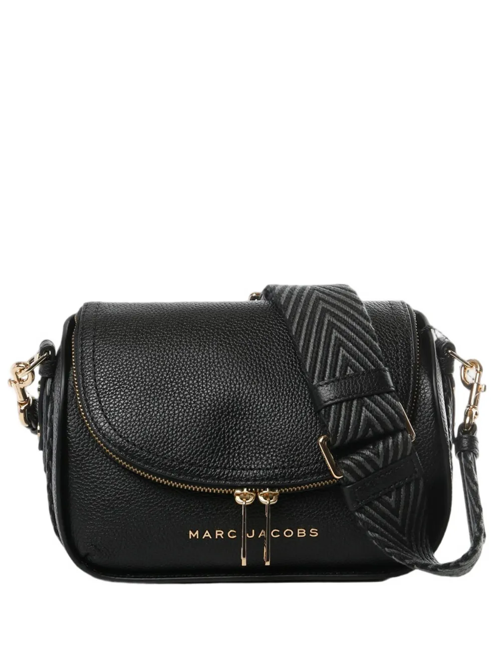 Marc Jacobs Zip Cross Body Bag In Black