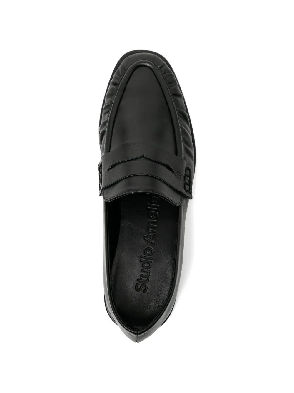 Studio Amelia leather loafers Zwart