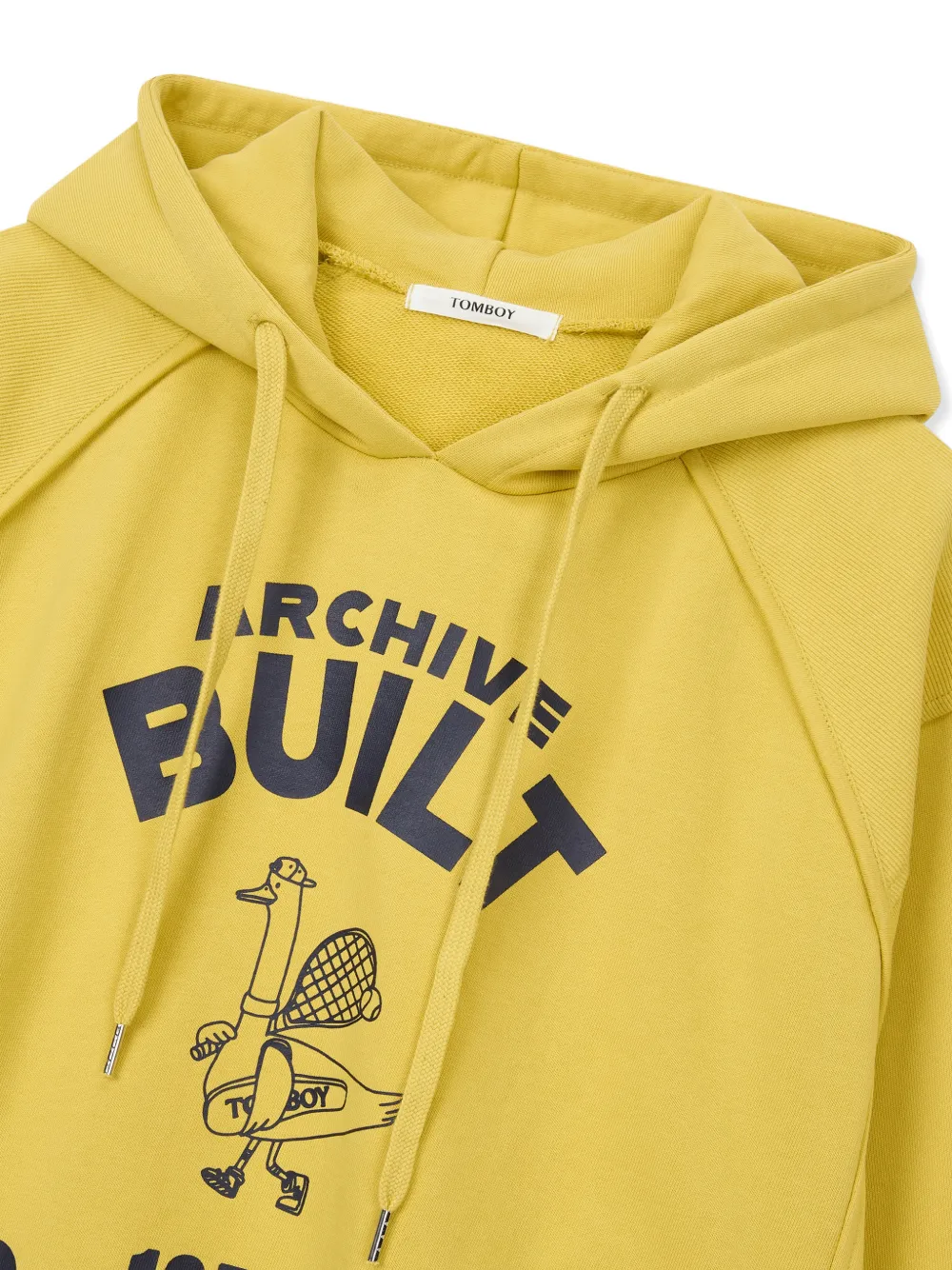  Tomboy Graphic-print Hoodie - Yellow 