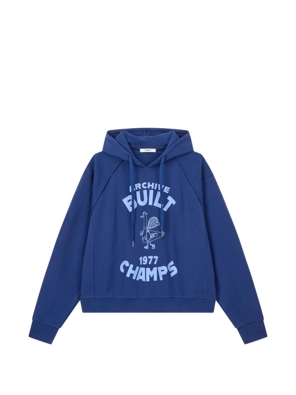 TOMBOY graphic-print hoodie - Blu