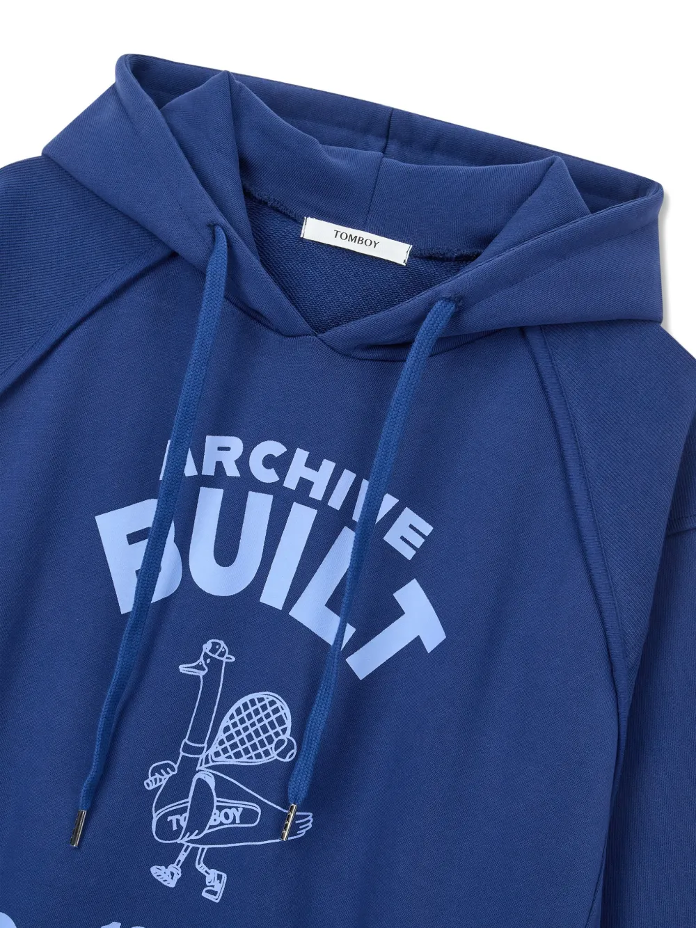  Tomboy Graphic-print Hoodie - Blue 