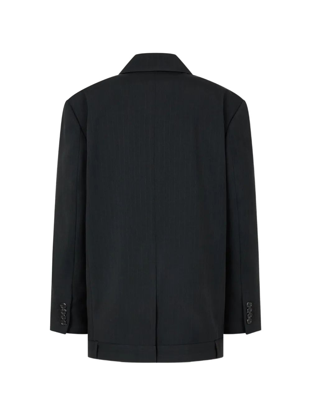 TOMBOY Gestreepte blazer met dubbele rij knopen Grijs
