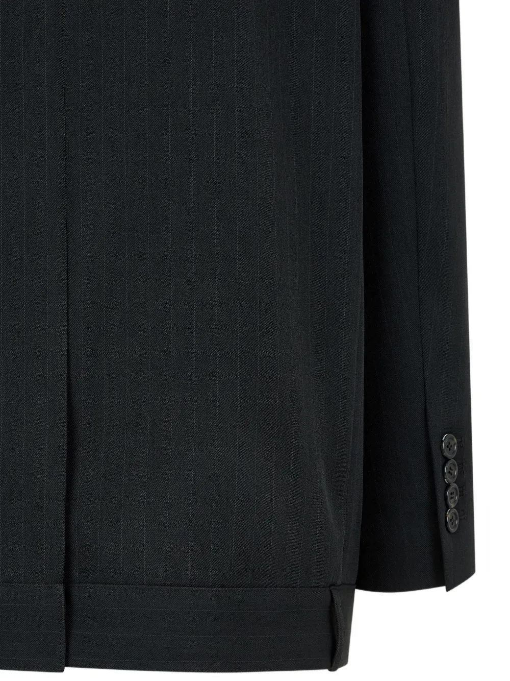 TOMBOY Gestreepte blazer met dubbele rij knopen Grijs