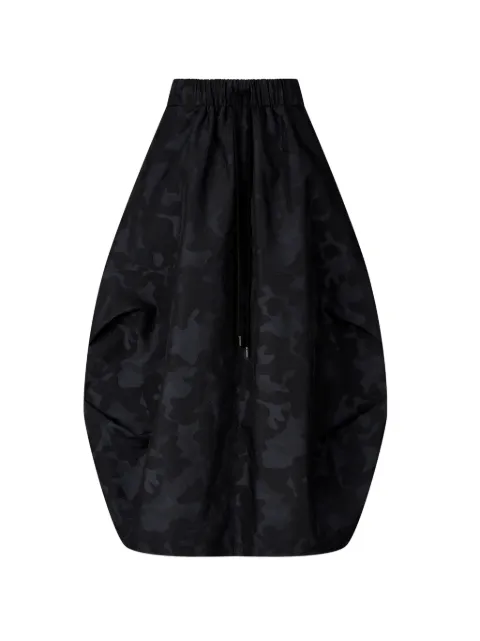 TOMBOY camouflage balloon midi skirt