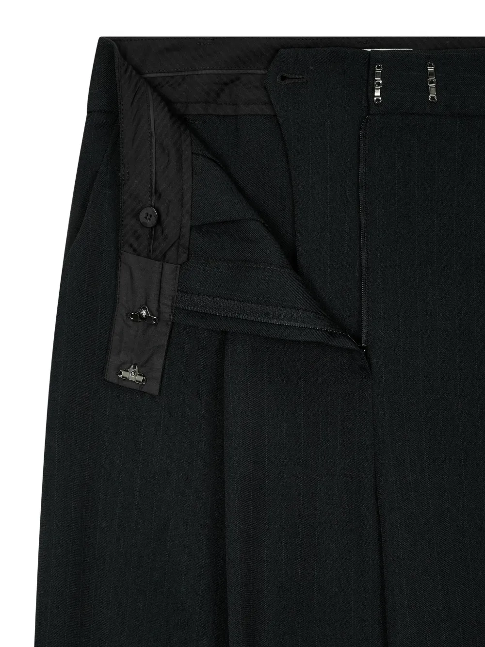 TOMBOY Gestreepte broek Zwart